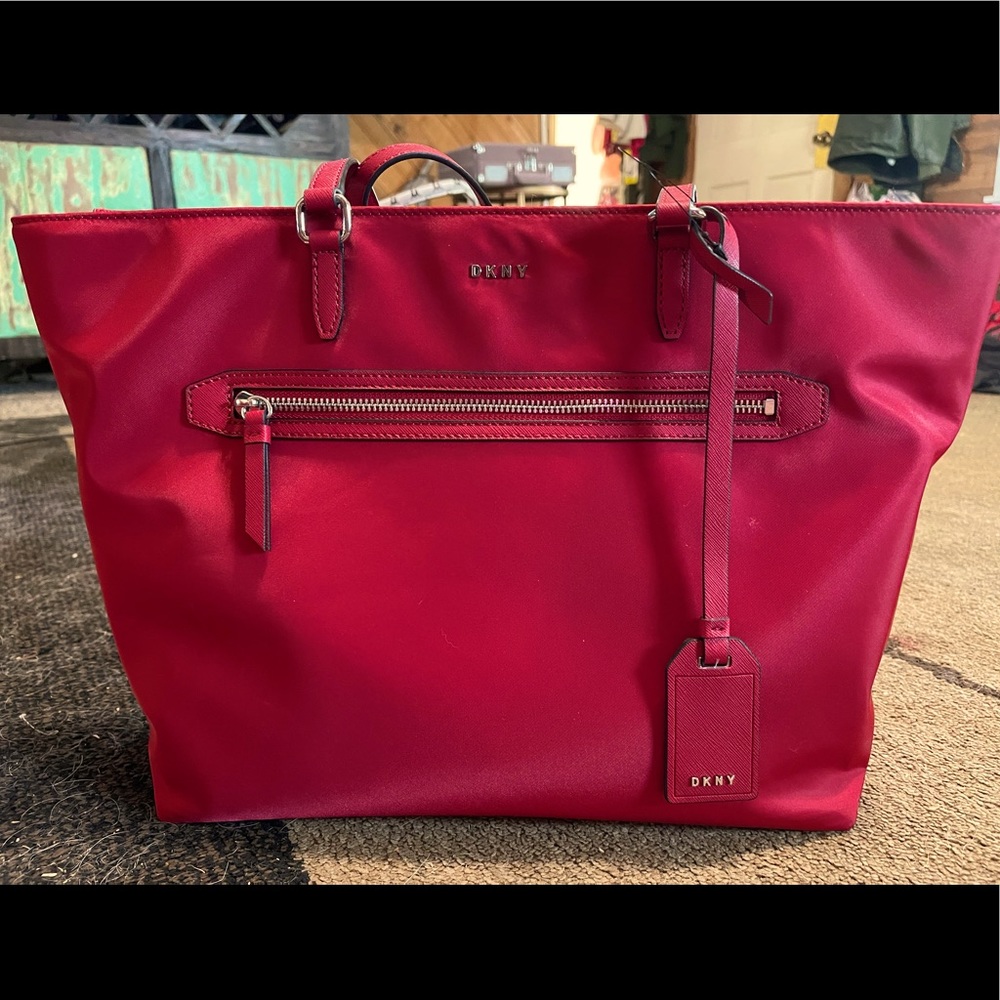 Red DKNY Casey Large Tote